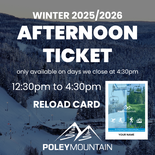 Lift Ticket Afternoon-Adult (Reload)