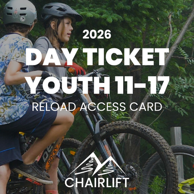 Day Chairlift Access Ticket -Youth 11-17 (Reload)